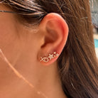 14K Gold Micro Pave Diamond Stars Cluster Earrings Pair Earrings by Izakov Diamonds + Fine Jewelry | Izakov