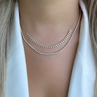 14K Gold Mini Tribal Baguette Drop Diamond Necklace Necklaces by Izakov Diamonds + Fine Jewelry | Izakov