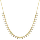 14K Gold Mini Tribal Baguette Drop Diamond Necklace Yellow Gold Necklaces by Izakov Diamonds + Fine Jewelry | Izakov