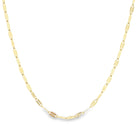 14K Gold Mirror Bean Link Chain Necklace 16" / Yellow Gold Izakov Diamonds + Fine Jewelry