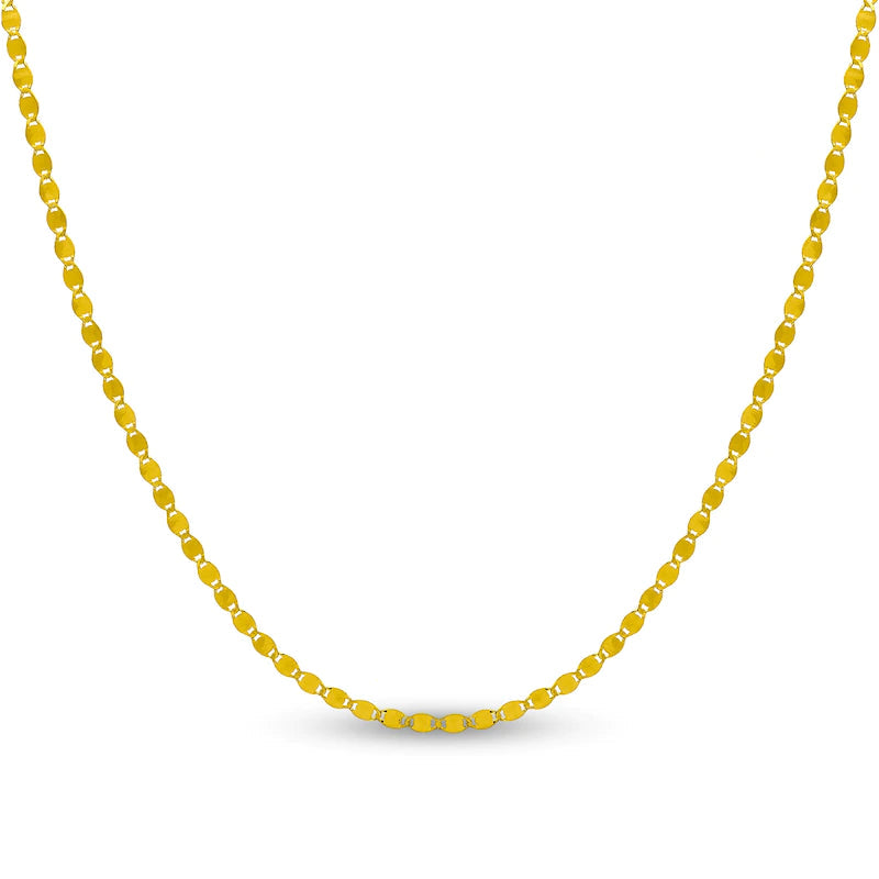 14K Gold Mirror Valentino Chain Necklace Yellow Gold Necklaces by Izakov Diamonds + Fine Jewelry | Izakov