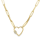 14K Gold Open End Paper Clip Link Chain Necklace - Necklaces - Izakov Diamonds + Fine Jewelry
