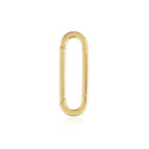 14K Gold Paper Clip Charm Enhancer - Charm Enhancers - Izakov Diamonds + Fine Jewelry