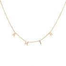 14K Gold Personalized Block Name Necklace Izakov Diamonds + Fine Jewelry