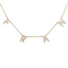 14K Gold Personalized Diamond Block Name Necklace Izakov Diamonds + Fine Jewelry