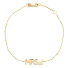 14K Gold Personalized MRS Diamond Bracelet Izakov Diamonds + Fine Jewelry