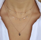 14K Gold Petite Charms Diamond Necklace - Necklaces - Izakov Diamonds + Fine Jewelry