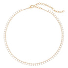 14K Gold Round Diamond Drop Tennis Choker Necklace Yellow Gold Izakov Diamonds + Fine Jewelry