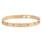 14K Gold Round Diamonds Adjustable Bangle Izakov Diamonds + Fine Jewelry