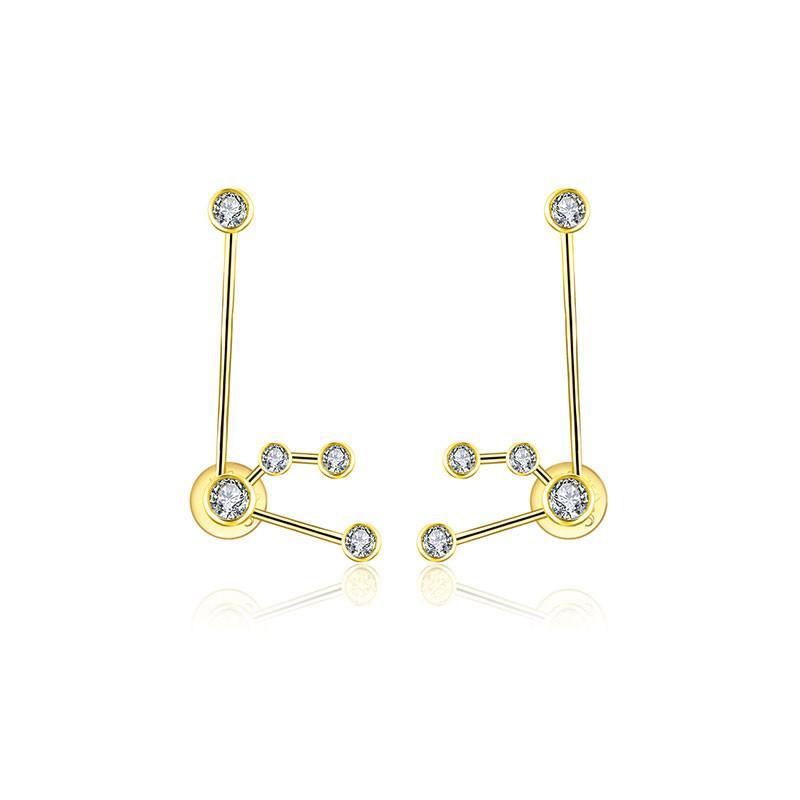 Aquarius Constellation Diamond Earrings Izakov Diamonds + Fine Jewelry JE