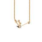 18K Gold Aquarius Constellation Diamond Necklace - Necklaces - Izakov Diamonds + Fine Jewelry