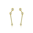 18K Gold Aries Constellation Diamond Earrings - Earrings - Izakov Diamonds + Fine Jewelry