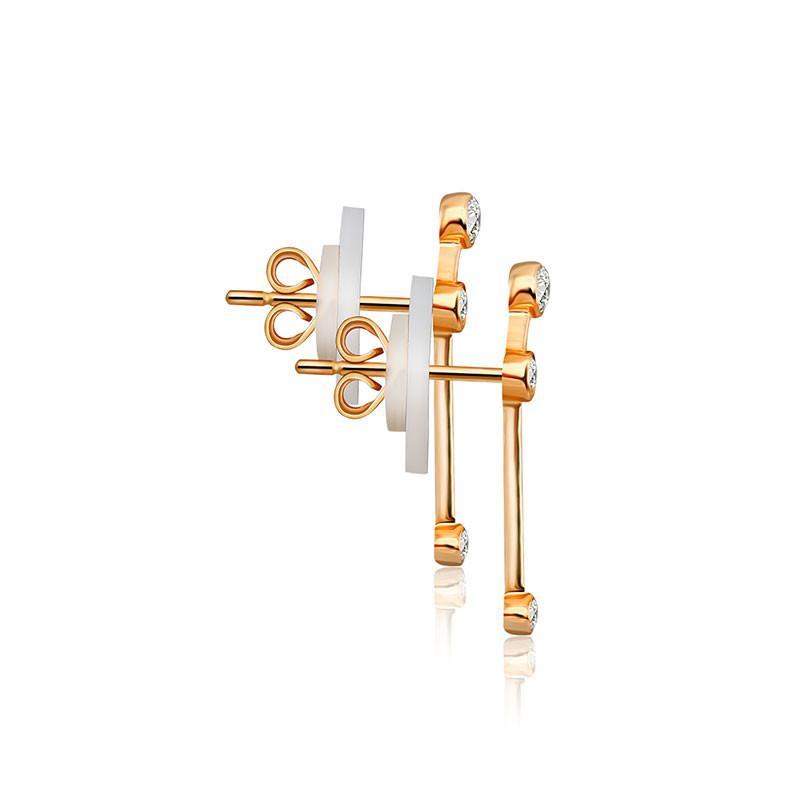 18K Gold Aries Constellation Diamond Earrings - Earrings - Izakov Diamonds + Fine Jewelry