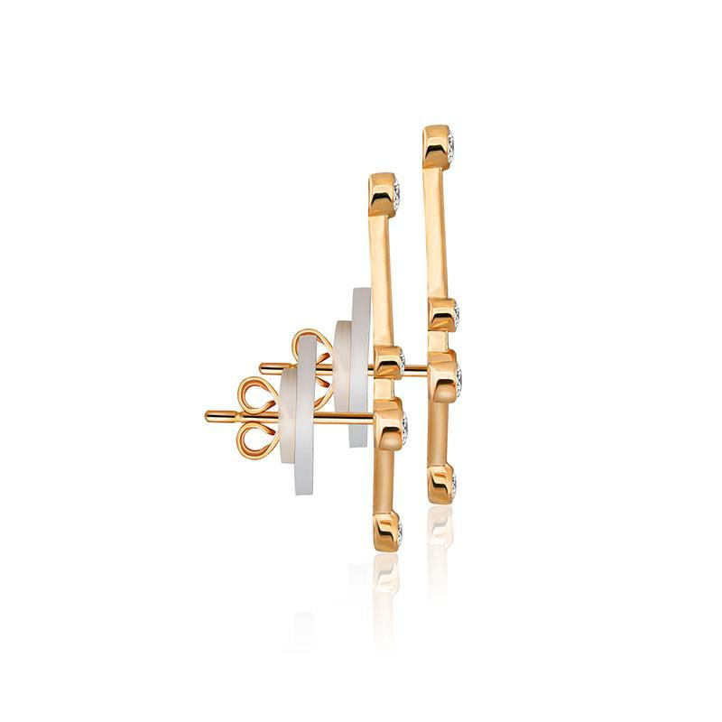 18K Gold Cancer Constellation Diamond Earrings Izakov Diamonds + Fine Jewelry
