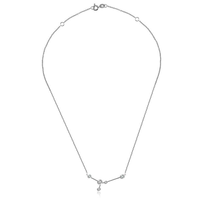 18K Gold Cancer Constellation Diamond Necklace - Necklaces - Izakov Diamonds + Fine Jewelry