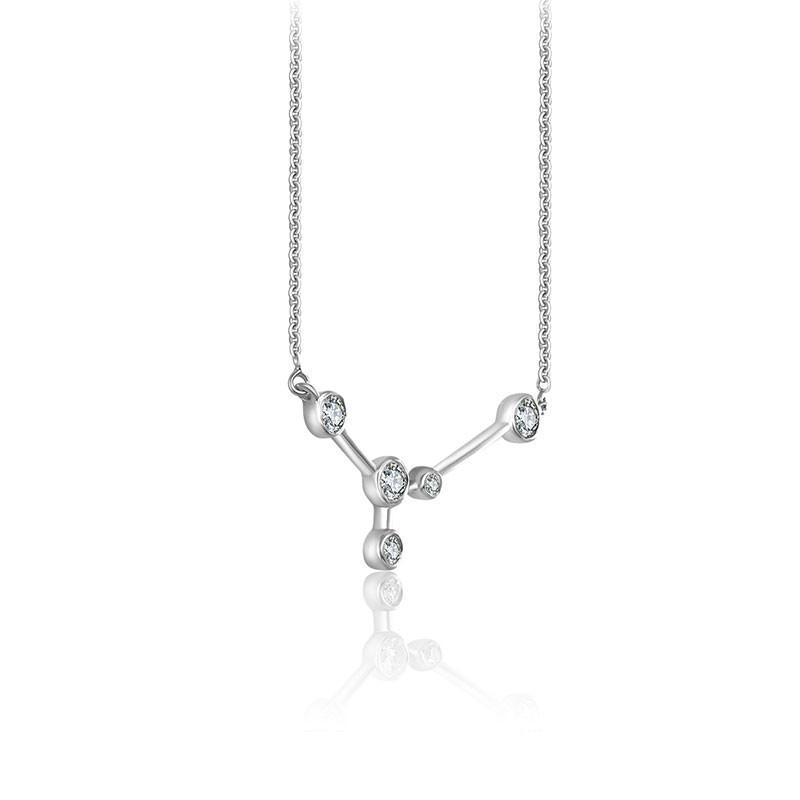 18K Gold Cancer Constellation Diamond Necklace - Necklaces - Izakov Diamonds + Fine Jewelry