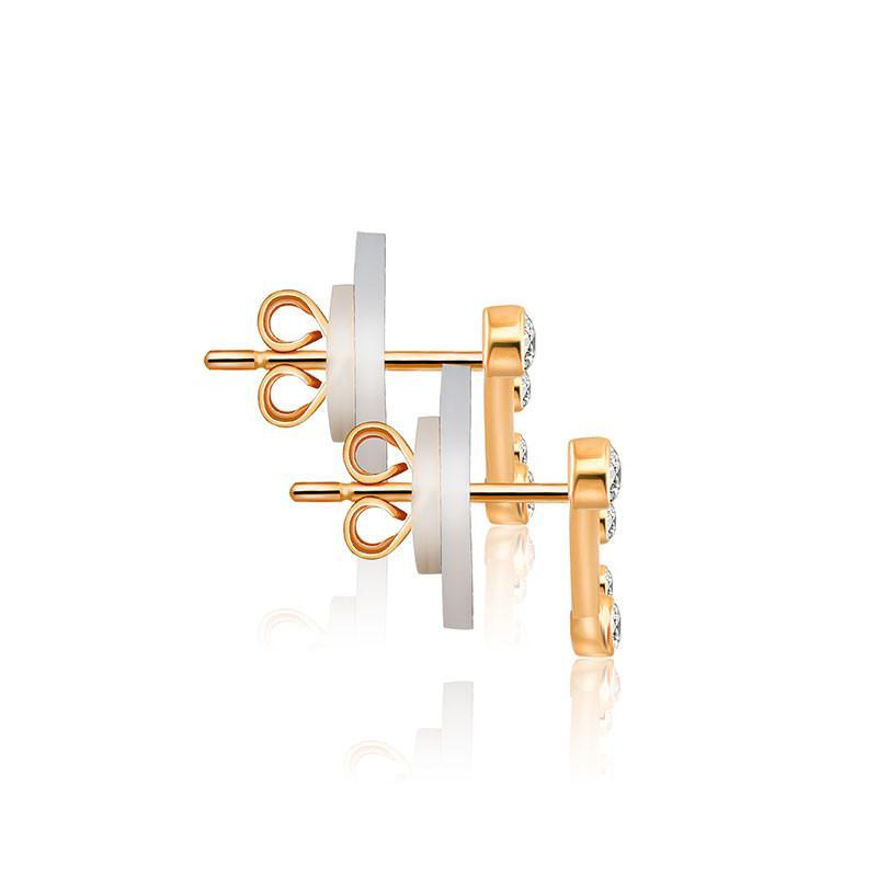 18K Gold Capricorn Constellation Diamond Earrings Izakov Diamonds + Fine Jewelry