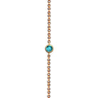18K Gold December Birthstone Topaz Bezel Bracelet Izakov Diamonds + Fine Jewelry