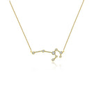 18K Gold Leo Constellation Diamond Necklace Yellow Gold Izakov Diamonds + Fine Jewelry