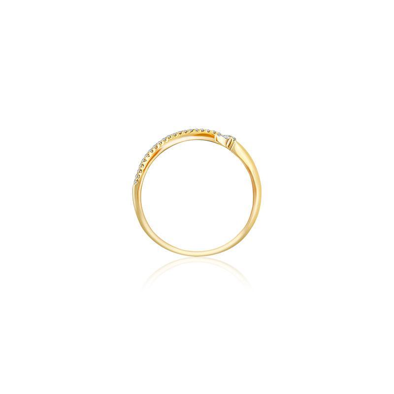 18K Gold Pave Diamond Arrow Wrap Ring Izakov Diamonds + Fine Jewelry
