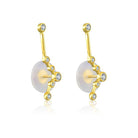 18K Gold Pisces Constellation Diamond Earrings - Earrings - Izakov Diamonds + Fine Jewelry