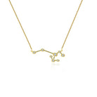 18K Gold Sagittarius Constellation Diamond Necklace Yellow Gold Izakov Diamonds + Fine Jewelry
