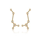 18K Gold Scorpio Constellation Diamond Earrings Rose Gold Izakov Diamonds + Fine Jewelry