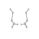 18K Gold Scorpio Constellation Diamond Earrings White Gold Izakov Diamonds + Fine Jewelry