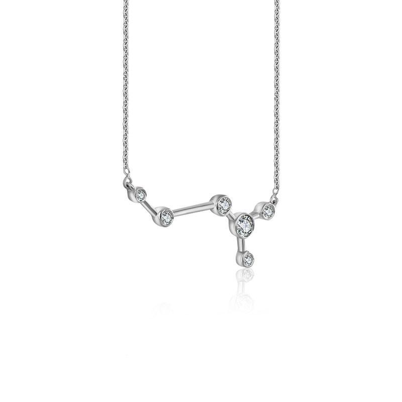 18K Gold Scorpio Constellation Diamond Necklace - Necklaces - Izakov Diamonds + Fine Jewelry