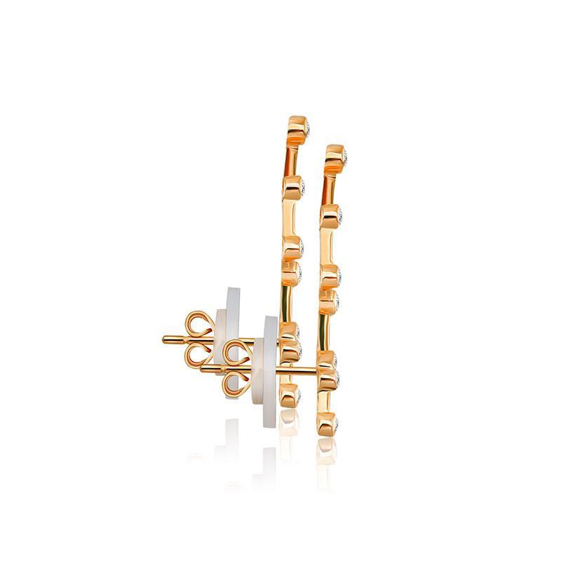 18K Gold Virgo Constellation Diamond Earrings - Earrings - Izakov Diamonds + Fine Jewelry