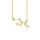 18K Gold Virgo Constellation Diamond Necklace Izakov Diamonds + Fine Jewelry