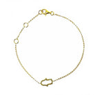 18K Gold Yellow Diamond Pave Hamsa Bracelet Yellow Gold Izakov Diamonds + Fine Jewelry