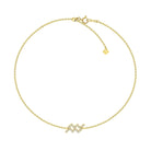 18K Gold Zodiac Sign Diamond Bracelet Aquarius / Yellow Gold Izakov Diamonds + Fine Jewelry
