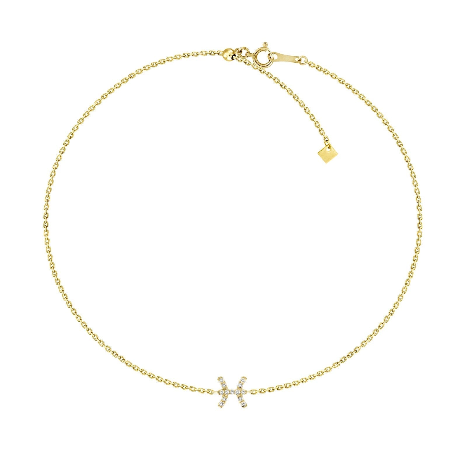 18K Gold Zodiac Sign Diamond Bracelet - Bracelets - Izakov Diamonds + Fine Jewelry